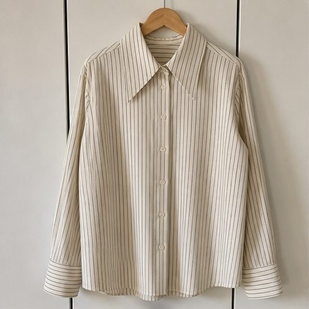 Navy Wrap Blouse